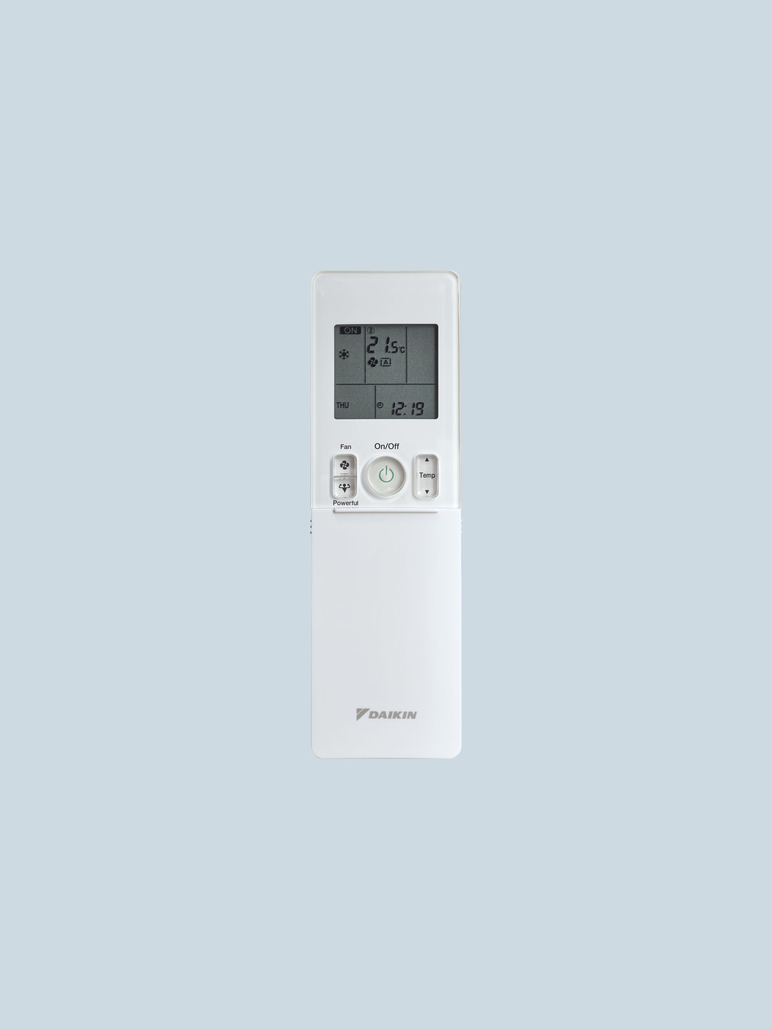 Packshot: Remote control of a Stylish air conditioner